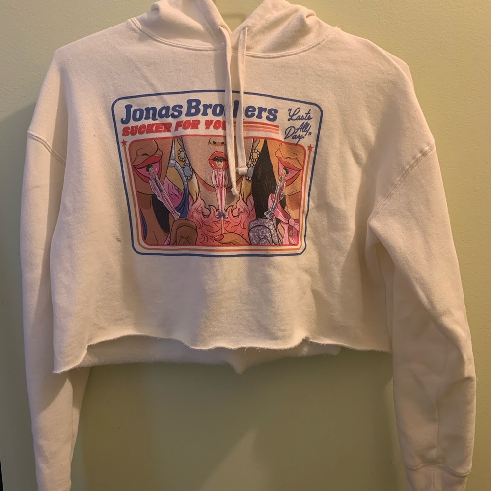 🚨 SOLD 🚨 🎊 Jonas Brothers Cropped Hoodie